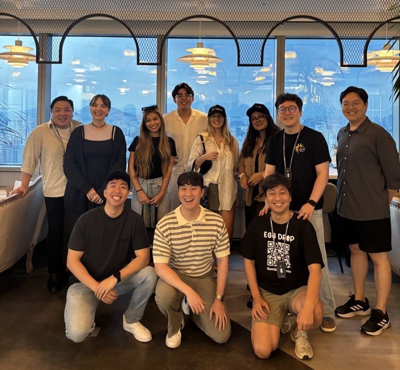 Julian Stafford (back row, centre) with the Surgence Labs team and guests in Korea